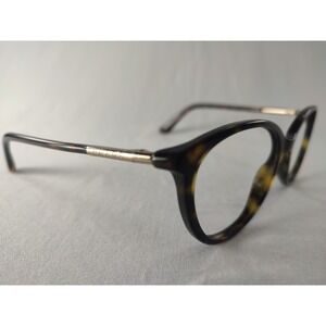Prada Tortoiseshell Round Optical Frames with Gold Temples 51[]16 135